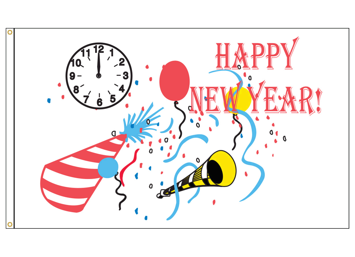 Happy new year 2017 with u.s.a flag pattern stock vector 3' x 5' Happy New Year Flag | American Flags Express