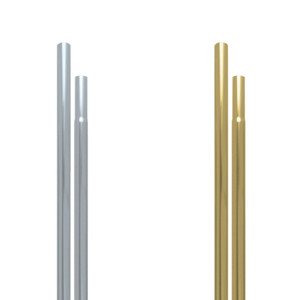 Silver/Gold 1" Aluminum Display Poles Silver/Gold 1" Aluminum Display Poles