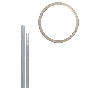1" Heavy Duty Aluminum Display Poles 1" Heavy Duty Aluminum Display Poles