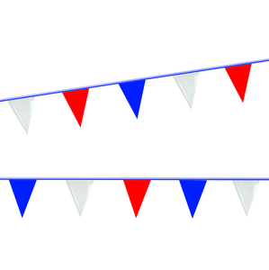 Patriotic Red, White & Blue Poly Pennant Strings for 4th of July Patriotic Red, White & Blue Poly Pennant Strings for 4th of July