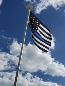 American Thin Blue Line Nylon Outdoor Flag American Thin Blue Line Nylon Outdoor Flag