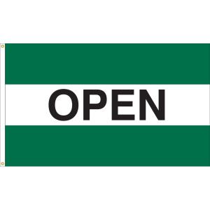 3x5 Feet Open Flag – ‘Open For Business’ Banner, Polyester, Fast Shipping From USA