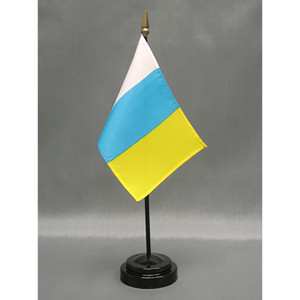 Canary Islands 4x6 E-Gloss Mounted Flag Canary Islands 4x6 E-Gloss Mounted Flag