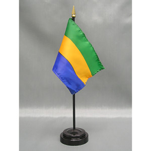 Gabon 4x6 E-Gloss Mounted Flag Gabon 4x6 E-Gloss Mounted Flag