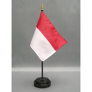 Monaco 4x6 E-Gloss Mounted Flag Monaco 4x6 E-Gloss Mounted Flag