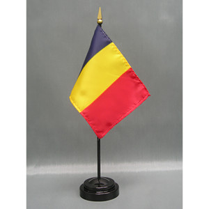 Romania 4x6 E-Gloss Mounted Flag Romania 4x6 E-Gloss Mounted Flag