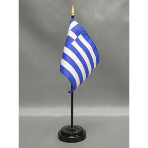 Greece 4x6 E-Gloss Mounted Flag Greece 4x6 E-Gloss Mounted Flag