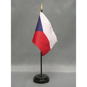 Czech Republic 4x6 E-Gloss Mounted Flag Czech Republic 4x6 E-Gloss Mounted Flag