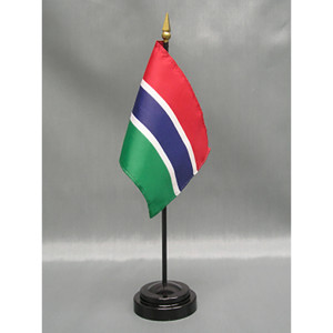 Gambia 4x6 E-Gloss Mounted Flag Gambia 4x6 E-Gloss Mounted Flag