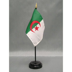 Algeria 4x6 E-Gloss Mounted Flag Algeria 4x6 E-Gloss Mounted Flag