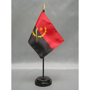 Angola 4x6 E-Gloss Mounted Flag Angola 4x6 E-Gloss Mounted Flag