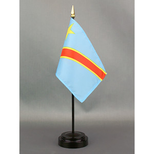 Congo Democratic Republic 4x6 E-Gloss Mounted Flag Congo Democratic Republic 4x6 E-Gloss Mounted Flag