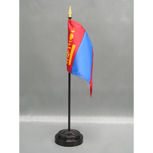 Mongolia 4x6 E-Gloss Mounted Flag Mongolia 4x6 E-Gloss Mounted Flag