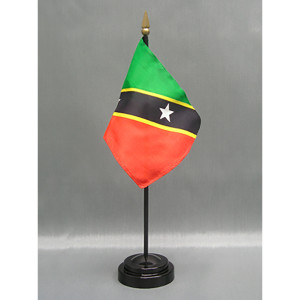 St Christopher-Nevis 4x6 E-Gloss Mounted Flag St Christopher-Nevis 4x6 E-Gloss Mounted Flag