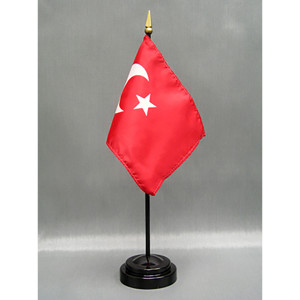 Türkiye 4x6 E-Gloss Mounted Flag Türkiye 4x6 E-Gloss Mounted Flag
