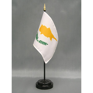 Cyprus 4x6 E-Gloss Mounted Flag Cyprus 4x6 E-Gloss Mounted Flag