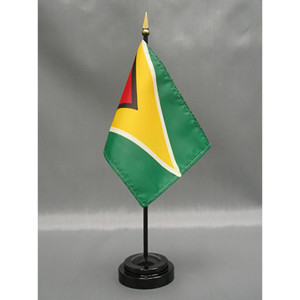 Guyana 4x6 E-Gloss Mounted Flag Guyana 4x6 E-Gloss Mounted Flag