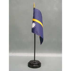 Nauru 4x6 E-Gloss Mounted Flag Nauru 4x6 E-Gloss Mounted Flag
