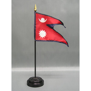 Nepal 4x6 E-Gloss Mounted Flag Nepal 4x6 E-Gloss Mounted Flag