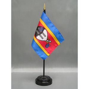 Swaziland 4x6 E-Gloss Mounted Flag Swaziland 4x6 E-Gloss Mounted Flag