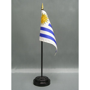 Uruguay 4x6 E-Gloss Mounted Flag Uruguay 4x6 E-Gloss Mounted Flag