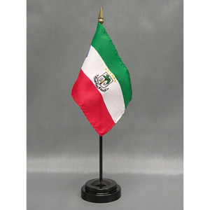 Equatorial Guinea 4x6 E-Gloss Flag Mounted Flag Equatorial Guinea 4x6 E-Gloss Flag Mounted Flag