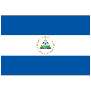 Nicaragua w/Seal Flag Nicaragua w/Seal Flag
