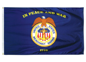 Merchant Marine Indoor/Parade Flags with Pole Hem Merchant Marine Indoor/Parade Flags with Pole Hem