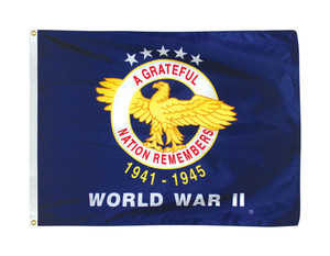 3' x 4' World War II Veterans Flag 3' x 4' World War II Veterans Flag