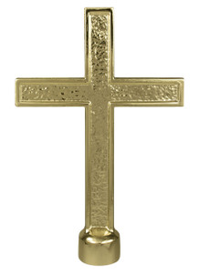 Metal Passion Cross Flagpole Ornaments