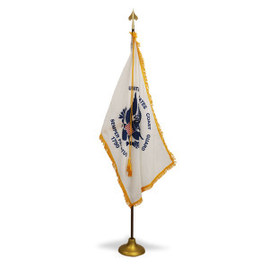 Coast Guard Indoor/Parade Flags with Pole Hem Coast Guard Indoor/Parade Flags with Pole Hem