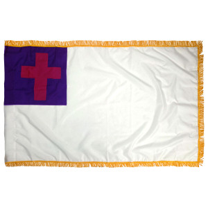 Christian Indoor/Parade Flags with Pole Hem Christian Indoor/Parade Flags with Pole Hem