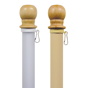 5' Display Poles w/ Rotating Nev-R-Wrap Tube