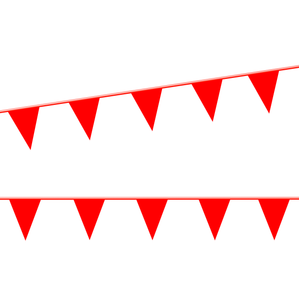 Red Poly Pennant Strings Red Poly Pennant Strings