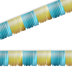 Blue & Gold Metallic Fringe Strings Blue & Gold Metallic Fringe Strings