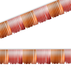 Red & Orange Metallic Fringe Strings Red & Orange Metallic Fringe Strings