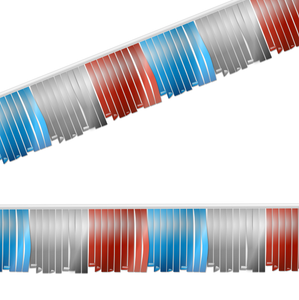 Red, Silver & Blue Metallic Fringe Strings Red, Silver & Blue Metallic Fringe Strings