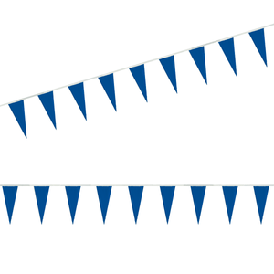 Blue Plasti-Cloth Pennant Strings