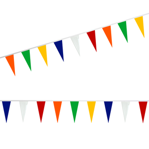 Multi-Color Plasti-Cloth Pennant Strings