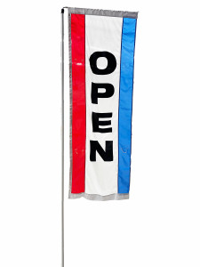 OPEN - Rotating Flag