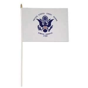 U.S. Coast Guard Flag on a Stick