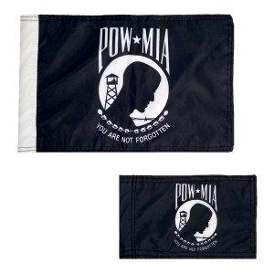 POW-MIA Motorcycle Flag - size comparison POW-MIA Motorcycle Flag - size comparison