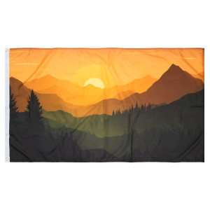 Summer Mountains Flag - Nylon Summer Mountains Flag - Nylon