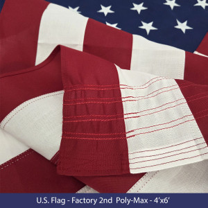 4'x6' Poly-Max American Flag - Extra-Reinforced