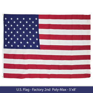 5'x8' Poly-Max American Flag - Extra-Reinforced 5'x8' Poly-Max American Flag - Extra-Reinforced