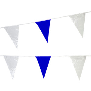 Blue & White Top Economy Poly-Pennant String Blue & White Top Economy Poly-Pennant String