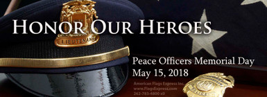 May 15, 2018 - Half-Staff Alert - Entire United States 