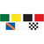 Complete Set - 24'' x 30'' Official Size Nylon Auto Racing Flags