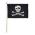 12" x 18" Pirate / Jolly Roger Stick Flag