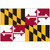 Mounted Maryland Flag